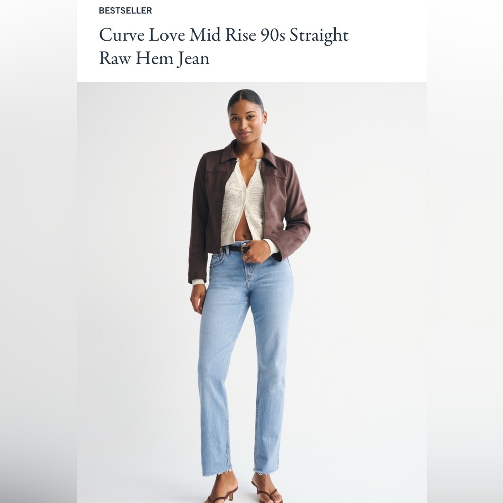 Abercrombie & Fitch Mid Blue Straight Leg Jeans